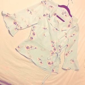 Sweet Bell Sleeve Blouse